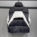 Men's Clothing Down Jacket Unisex Short Puffer Jacket With Stand Collar - 550FP Duck Down Coat For Men & Women (Black/White Contrast, S-XXL)_viptrois.com