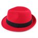autumn and winter new style small hat with brim, black classic British style jazz hat, ladies woolen hat, felt hat_viptrois.com
