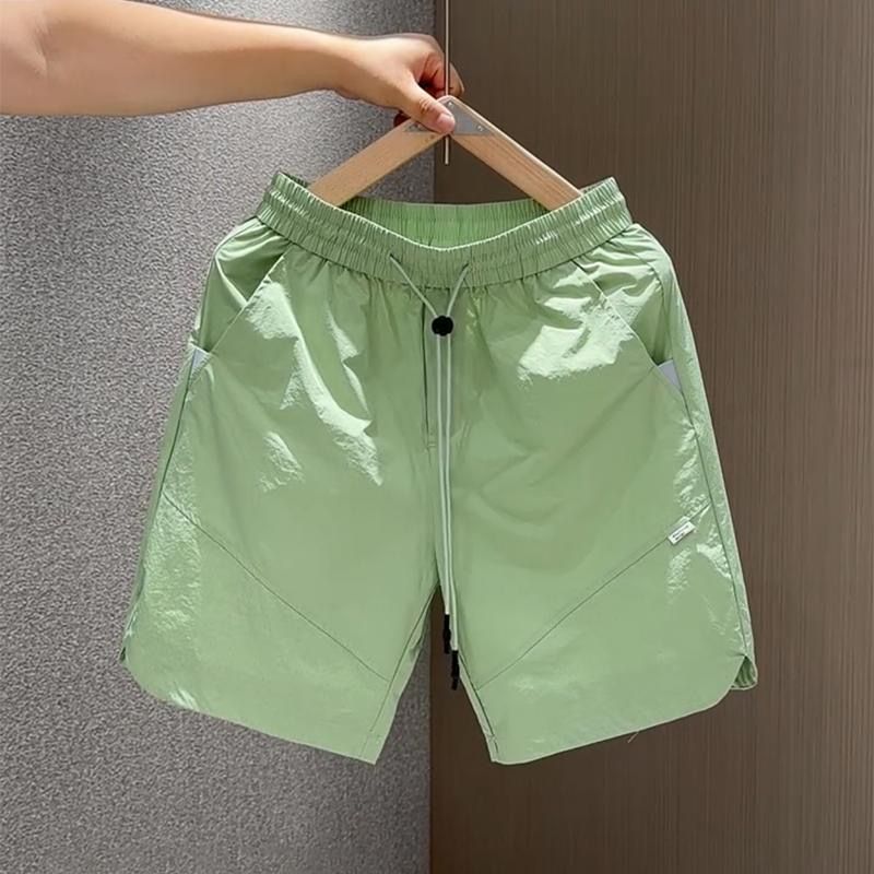 Men's Clothing Men's Summer Quick Drying Sports Shorts Trendy Casual Striped Patchwork Outerwear And Beachwear Suitable_viptrois.com