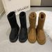 New snow boots women's large size basic classic couple non-slip waterproof high cotton boots_viptrois.com