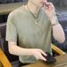 Summer 2025 New Gypsy Men's Short-sleeved T-shirt Crew Neck Trend Top Gradual Change Sequins Half-sleeved T-shirt_viptrois.com