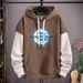 2025 New Trend Hooded Sweater Men's Spring And Autumn Trendy Brand Fake Two-piece Splicing Jacket Casual Top_viptrois.com
