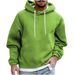 Men's Oversized Fleece Hoodie – Casual Pullover With Kangaroo Pocket (Black/Grey/Burgundy, S-XXXL)_viptrois.com