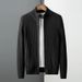 Autumn Winter New European American Knitted Cardigan Sweater Men's Slim Fit Business Trendy Foreign Trade Wholesale_viptrois.com