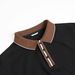 Old Money Style Men's American Autumn New Loose Casual Long Sleeve T-Shirt Base Shirt Polo Collar Top For Men_viptrois.com