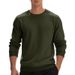 Men's Clothing Heavy Velvet Sweatshirt Winter Casual Classic Round Neck Commuter Large Size Solid Color Plus Size American Style_viptrois.com