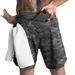 Men's Quick Drying Solid Color Running Shorts Single Layer Woven Fitness Casual Sports Five Point Pants_viptrois.com