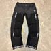 Men's Clothing European And American Style Men's Y2K Patchwork Painted Embroidered Hot Press Fashion Straight Leg Jeans_viptrois.com