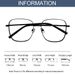 Large Frame UV Resistant Glasses, Blue Light Daily Vision Protection, Ultra Light Myopia Glasses Frame, Metal Frame, Men's And Women's Glasses_viptrois.com