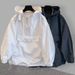 Streetwear Hooded Windbreaker – Unisex Lightweight Utility Jacket With Raw Edge Detailing (M-3XL, Zippered Pockets, Adjustable Cuffs)_viptrois.com