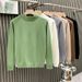 Men's Clothing Fashion Brand Half Turtleneck Sweater Men Autumn And Winter New Style Light Luxury Knitted Sweater High End Bottoming Shirt_viptrois.com