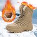 New Snow Men's Outdoor Skiing Warm Shoes Waterproof Cold Proof Windproof High Top Cotton Boots_viptrois.com