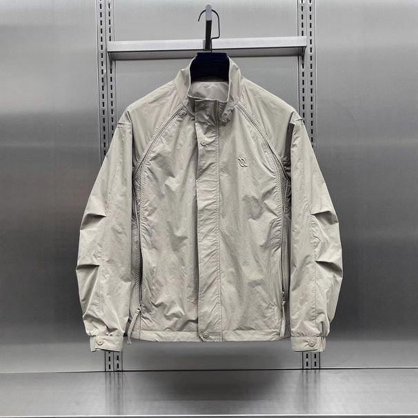 Men's 2025 New Autumn Korean Style High-end Patchwork Workwear Stand Collar Jacket Top Trendy Brand Cool_viptrois.com