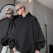 American Simple Solid Color Sweater Men's Spring And Autumn 2025 New Ruffian Handsome Loose Trend High-end Hooded Jacket_viptrois.com