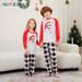 Christmas Santa Claus letter plaid Christmas family dress printed homewear sleep_viptrois.com