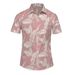 Men's Clothing Men's Summer Hawaiian Print Short Sleeved Shirt_viptrois.com