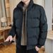 Men's Winter Down Jacket With Hood, Ultra-Warm 550 Fill Power White Goose Down Coat, Long Length Thickened Parka For Cold Weather, Machine Washable_viptrois.com