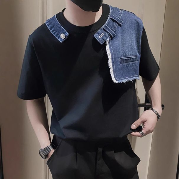 Men's Clothing Men's Summer New Design Niche Boys Clothes High End Men's T Shirt Trend_viptrois.com