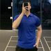 Men's Lightweight Knit Polo Shirt – Business Casual Short-Sleeve Top (M-XXXL, Army Green/Navy/White/Black/Grey/Beige)_viptrois.com