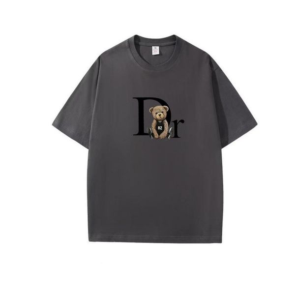 Summer Casual Cotton T-Shirt Round Neck Short Sleeve For Men And Women Loose Fit Sports Inner Top Trendy American Style_viptrois.com