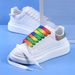 Shoe Accessoriesgradient color white shoes all match widened flat shoelace_viptrois.com