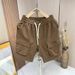 Summer Cargo Shorts For Men Casual Style Large Pockets Multi Pocket Design Youthful Five Point Pants_viptrois.com