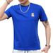 Men's Clothing Simple Round Neck Casual Half Sleeve T-shirt_viptrois.com