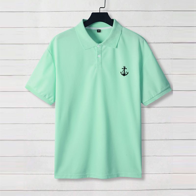 Men's Casual Polo Shirt -Inspired Short-Sleeve Top For Streetwear & Daily Wear_viptrois.com