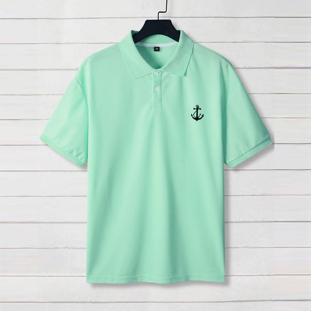 Men's Casual Polo Shirt -Inspired Short-Sleeve Top For Streetwear & Daily Wear_viptrois.com