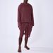 Men's Clothing Early Autumn Men's Casual Fashion Solid Color Hooded Long Sleeved Tops And Shorts Suits Men's Clothing_viptrois.com