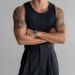 Men's Clothing Threaded Vest For Muscular Men Tight And Tall Elastic Sleeveless T Shirt Splicing Design Small Waistcoat_viptrois.com