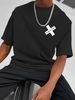 Maglietta Uomo Cotone 180g Stile Y2K Stampa CONVICTION Streetwear Estiva Maniche Corte Vestibilità Regolare_viptrois.com