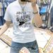 One Piece From The Source Factory Is Sent On Behalf Of The Summer 2024 New Letter Hot Stamping Men's Short Sleeves Versatile Round Neck Breathable T_viptrois.com