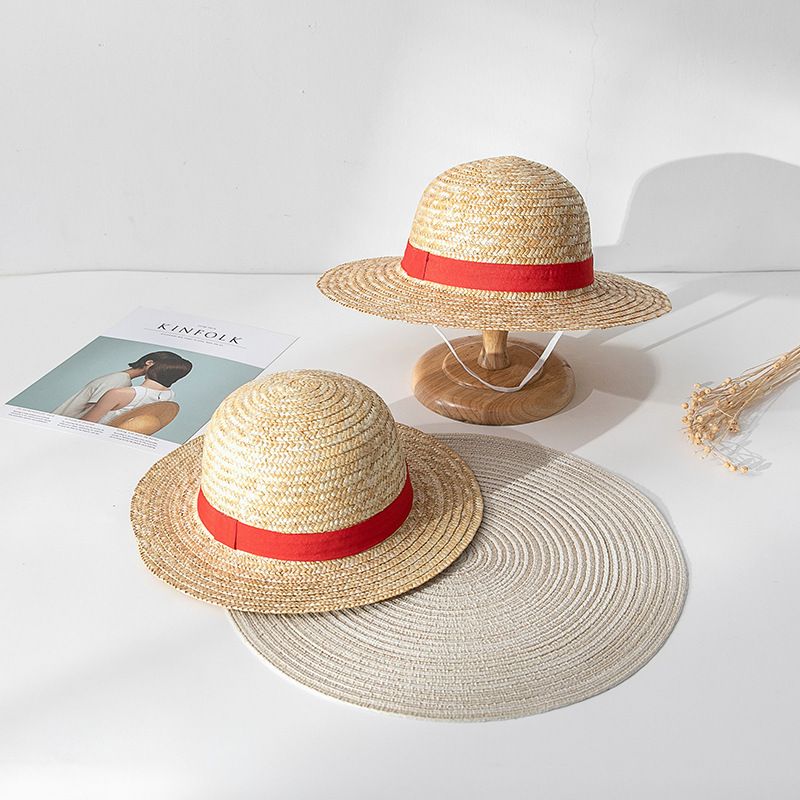 Lu Fei's Same COSPALY Anime Dressing Grass Knitted Parent Child Sunshade and Sunscreen Performance Hat_viptrois.com