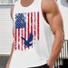 2026 Cross-Border Summer Beach Vacation New Palm Pattern Muscle Gym Workout Casual Style Men's Vest_viptrois.com
