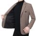 Pure 2025 New Slim Fit Workwear Spring Men's Light Business Casual Woolen Jacket Top Wholesale_viptrois.com