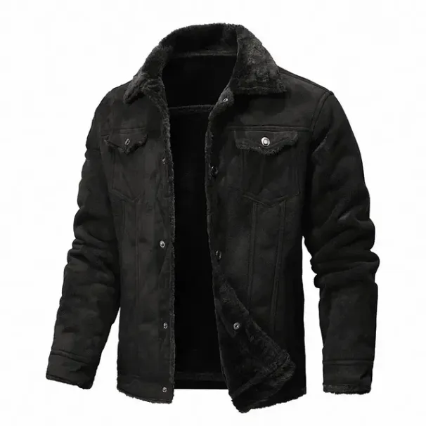 Men Clothing High Quality Male Thicken Leather Jacket Mens Warm Jacket Youth Fashion Casual Coat Winter Men Suede Leather Coat_viptrois.com