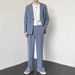 Men's Clothing Pants Men's Casual Pants All Match Spring Ins Casual Split Suit Pants Trendy All Match Wide Leg Pants_viptrois.com