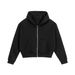 Men's Zip-Up Hoodie & Jogger Set – Heavyweight Streetwear Two-Piece (S-XXL, Black/Brown)_viptrois.com