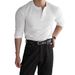 Men's Muscle Fit Long Sleeve Shirt – Workout & Gym Ready, Breathable Acetate Fabric, Button-Up Henley Style, Slim Fit (M-XXXL)_viptrois.com