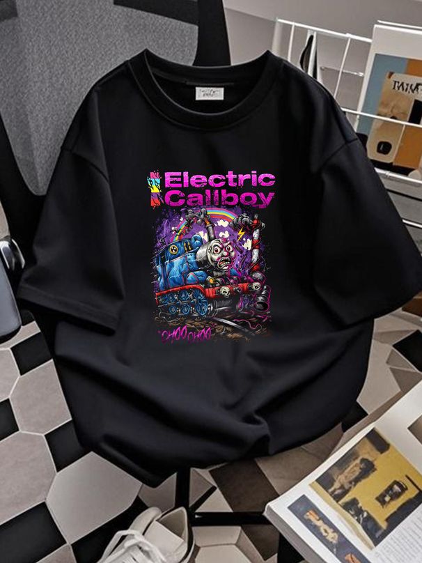 ELECTRIC CALLBOY - Choo Choo Tekkno Train T-Shirt Eskimo Call Slightly Comfortable Homme Graphic Stylish Unisex Casual Fashion Versatile_viptrois.com
