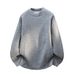 Men's Fleece-Lined Thermal Long Sleeve Shirt – Winter Warm Base Layer (M-4xl, Grey/Black, Loose Fit, Breathable & Anti-Pilling)_viptrois.com