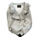 Double zipper cardigan design, men's spring autumn 2025 new style, high-end gray hooded sweatshirt trend_viptrois.com