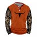 Summer Men's Digital Print 3-Button Henley Trendy Casual T-Shirt_viptrois.com