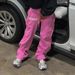 Men's Clothing High Street Hip Hop Straight Pants Men And Women Y2k Harajuku Retro Striped Print Pants Oversized_viptrois.com