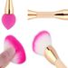 Double Sided Makeup Brush Non Latex Puff BB Cream Loose Powder Brush Bamboo Handle Beauty Makeup Tools_viptrois.com