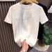 Men's Clothing Summer Three-dimensional Letter Men 2025 New Round Neck Slim Fit Minimalist Half Base Shirt For Youth Versatile Short_viptrois.com
