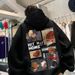 Pulse Fleece-Lined Thickened Hooded Couple Sweatshirt Men's Loose Trendy Versatile BF Ins Autumn Winter Hong Kong Style Jacket_viptrois.com