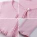 "Girls Cotton Knit Cardigan With Floral Pattern - Soft Round Neck Single Button Lightweight Sweater For Spring & Autumn"_viptrois.com
