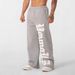 Men's Clothing Pants New Letter Print Men And Women Loose Trendy Sweatpants_viptrois.com